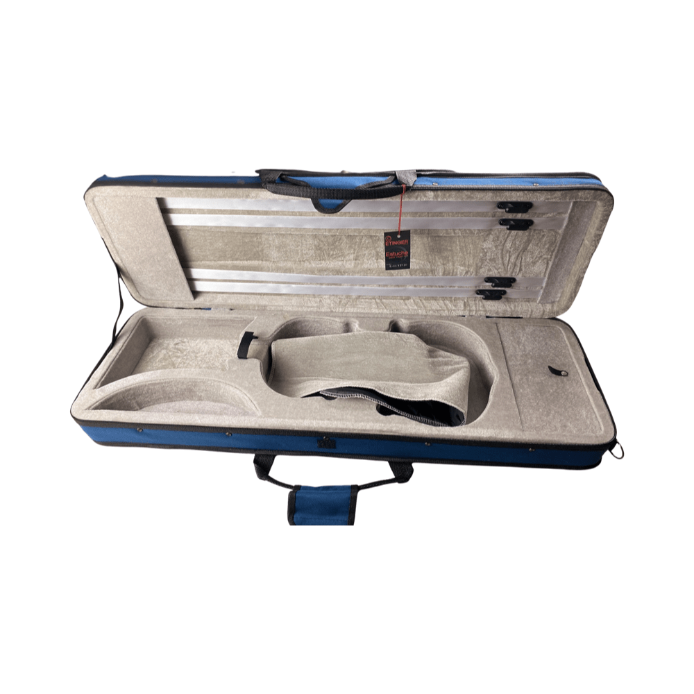 Estuche Para Violín 4/4 Color Azul Marca Etinger
